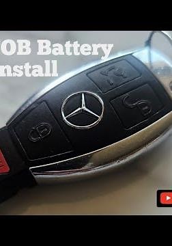 HOW to Change the BATTERY in a Mercedes Key FOB