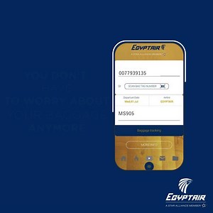 3.8K views · 85 reactions | Track your bag! Travel seamlessly with our new digital service through EGYPTAIR Mobile APP #New_Feature_New_Experience *This service is available at selected airports and flights | EGYPTAIR | Facebook