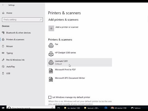 How to install lexmark s301 printer on Windows 10 manually using ".inf"