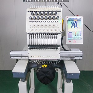 [Hot Item] Domestic Mini Monogram Machine 15 Needle Bar Reciprocator Beginner Computerized Cutting Sewing and Embroidery Machine with Font