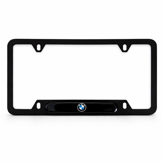 BMW License Plate Frame Black Matte Metal With Roundel Emblem | 3 Series 5 Series X3 X5 Gift | Car Accessory - Etsy