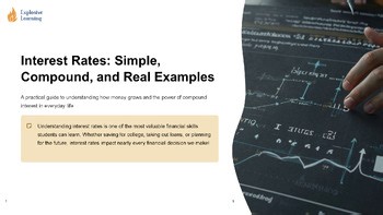 Interest Rates Simple: Editable PPT Lesson : Interactive Discussion Slides