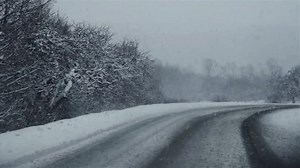 Snowy Winter Road Stock Footage Video (100% Royalty-free) 6433436 | Shutterstock