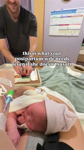 Here’s how you can be the most supportive partner to your postpartum wife 🤍 #pregnant #bumpdate