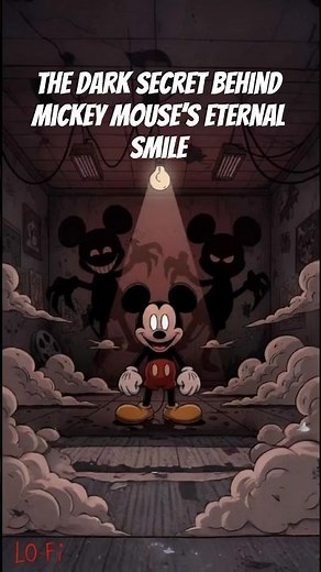 The Dark Secret Behind Mickey Mouse’s Eternal Smile 😱🐭 #darkdisney #mickeymousehoror #creepycartoon