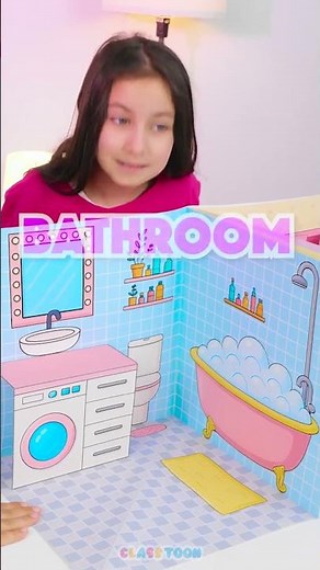 👧🏼 Paper Doll House Time! Let’s Share, Play & Create! 💕 #creativeplay #papercraft