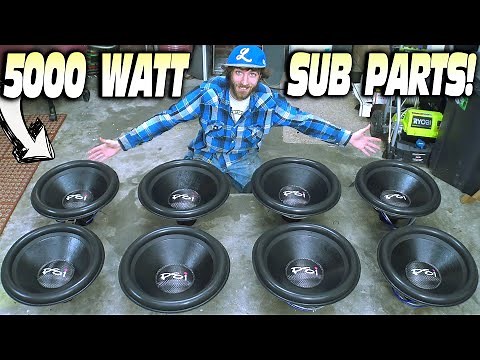 EXO's 5000 Watt Subwoofer RECONES w/ 18" PSI Car Audio Platform 5 (BIGGEST VERSION) Sub Rebuild Kit