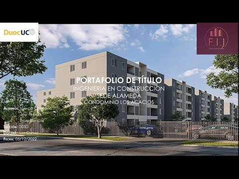 Presentación Portafolio de Titulo - Ingeniería En Construcción Duoc UC - Sede Alameda - Edificación.