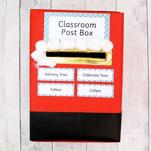 Find out how to make a classroom post box, and how it can be used in conjunction with some super cool Christmas English activity ideas >>> http://bit.ly/2XklV8w | Teach Starter
