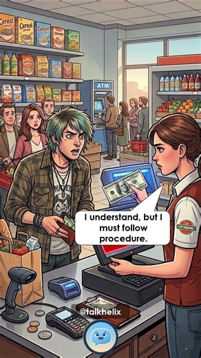 💵 Shopping Dialogue — Suspicious Banknote at the Cashier