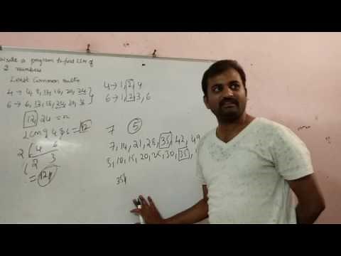 Program to find LCM OF TWO NUMBERS LOGIC IN C by Sathish kumar
