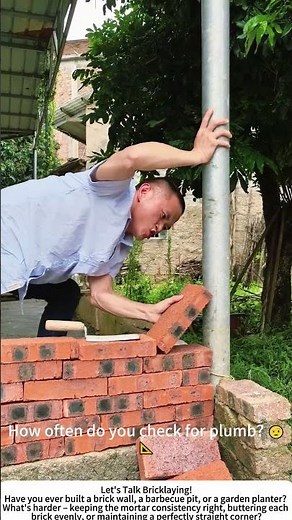 Bricklaying by Hand – Building a Wall from the Ground Up 🧱🔨