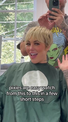 Pixies are easy #fancyhairdresser #pixiecut #shorthair #hairtok #haircut