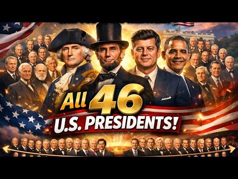 All 46 Presidents of the United States in Order 🇺🇸 | Learn American History Fast!