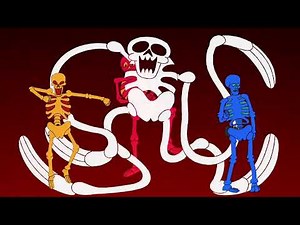 Dancing Skeleton Halloween Party Rave Loop
