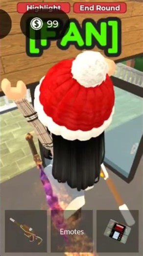 beating an npc in Beach Resort (MM2 Aim Trainer) #roblox