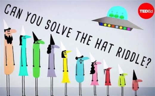 【Ted-ED】黑白帽子谜题：如何利用奇偶数传递加密信息？Prisoner Hat Riddle