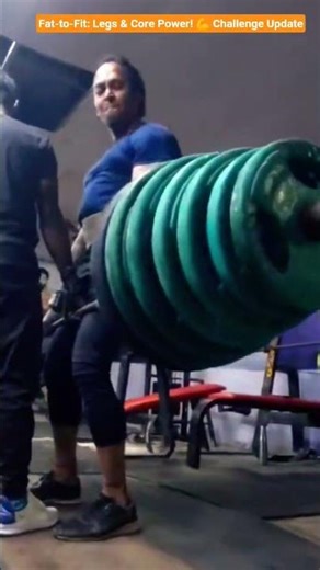 Fat-to-Fit: Legs & Core Power! 💪 Challenge Update #shorts