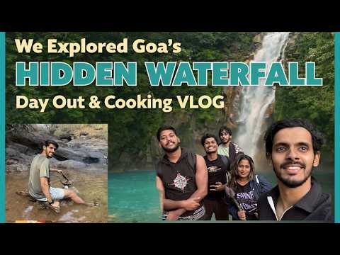 Hidden Waterfall in Goa 🌊 | #goanvlogs