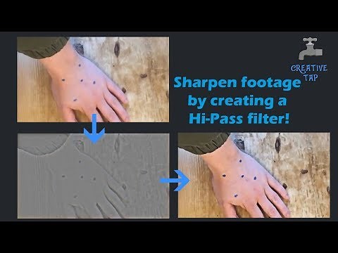 How to sharpen footage with a Hi-pass filter in After Effects | After Effects Tutorial