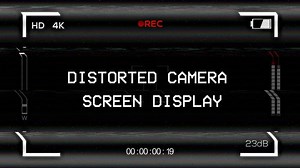 Distorted Camera Screen Display
