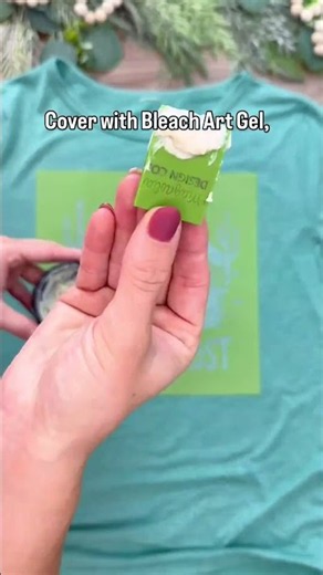 How to Make a Bleach Shirt With a Stencil - No Spray Bottle