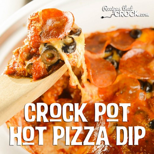 Crock Pot Hot Pizza Dip - Recipes That Crock!