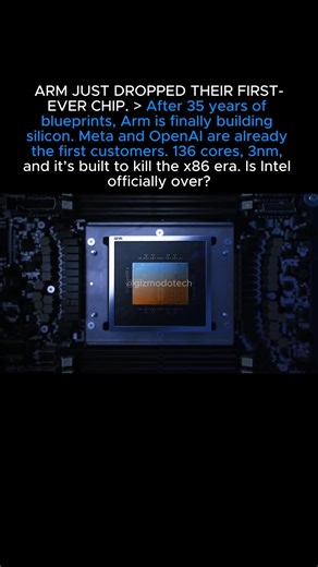 Is This the End of Intel & AMD? Arm’s AI Chip #intel #amd #technews #cpu #ai #aichips