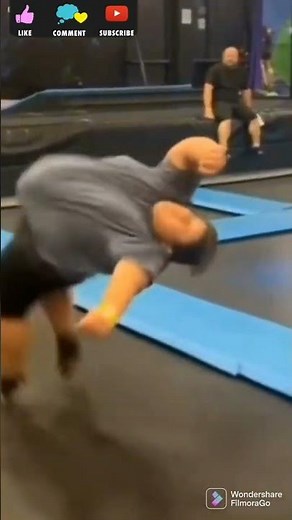 Amazing Fat Kid On Trampoline! #shorts #funny