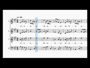 Alleluia Irlandais, SATB, O'Carroll