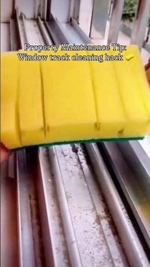 The Easiest Way To Clean Window Tracks (Maintenance cleaning tip) #cleaninghacks