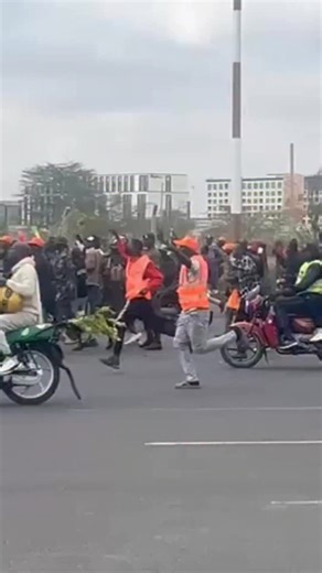 2.9K views · 156 reactions | Police officers at JKIA wanted to block Raila supporters but they were overpowered! | Nairobi Express | Facebook