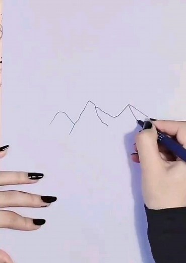 How to draw a nature drawing step by step with easy fast way