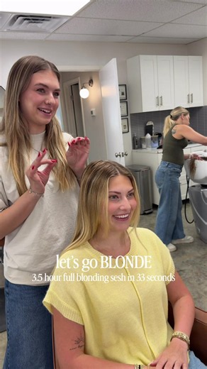 Full Blonde College Hair Transformation | Salon Styling Tips