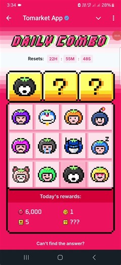 Tomarket daily combo 22-23 September#crypto2025