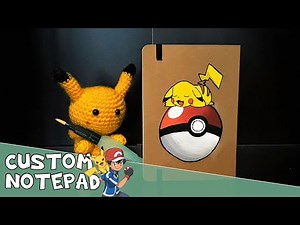Pokémon Pikachu - Custom Painted Notepad DIY