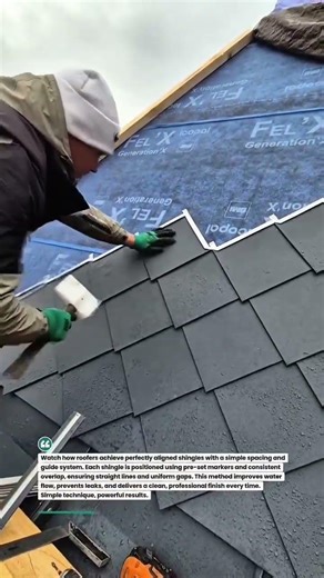 Perfect Roof Shingle Alignment System That Pros Use #roofing #construction #diy