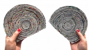 DIY Recycled newspaper box idea | Newspaper Craft