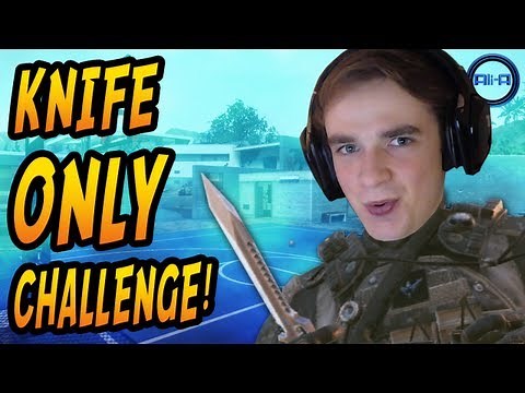 "KNIFE ONLY SWARM!" - Ali-A's Black Ops 2 Challenges! #5 - (COD BO2 Multiplayer Gameplay)