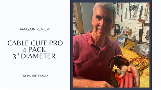 Watch Cable Cuff PRO 4 Pack Large 3 Inch Adjustable Review on Amazon Live
