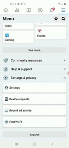 How to log out from the Facebook messenger