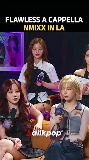 NMIXX, a group under JYP Entertainment, visited Los Angeles and appeared on the Zach Sang Show, where they left a strong impression as a powerhouse K-pop group with a live a cappella performance. #nmixx #zachsangshow #kpop #acappella 📸 Sources youtube-Zach Sang Show | allkpop