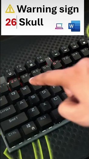warning sign ⚠️ skull computer 🖥️ viral video