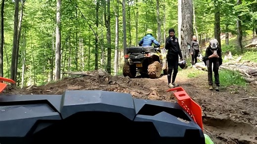 Off road mayhem on epic mountain trail