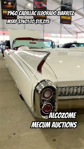 1960 Cadillac ❤️😎🇺🇸 #shorts #cadillac #mecumauctions #carclassic #vintagecars #1960 #convertible