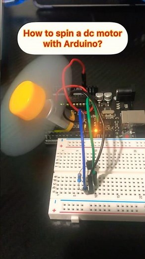 How to spin a dc motor with Arduino? #arduino #technology #electronics