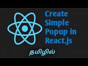 Simple Popup example in react.js in Tamil | Simple React Projects for beginner's in Tamil