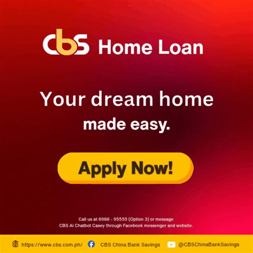 Try tapping on your dream home! ​Message Casey our CBS Chatbot or visit a CBS branch near you for more information.​ ​CBS China Bank Savings is regulated by the Bangko Sentral ng Pilipinas.​ #cbsChinaBankSavings #cbsbankers #cbseasybanking | CBS China Bank Savings