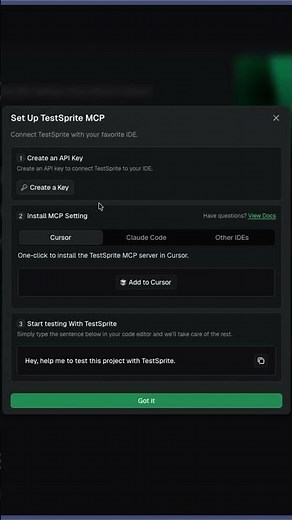 Quick step-by-step guide to creating an API key and security alert.