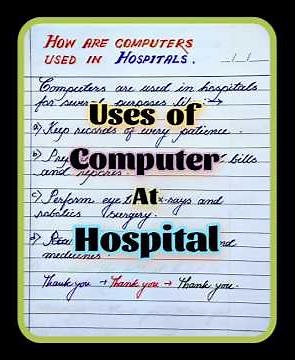 Uses of computer in hospital/How are computer used in hospital #shorts #trending #ytshorts #ytshort